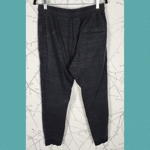 Nike Heathered Black Cotton Blend Joggers w/ Zipper Pockets - Picture 2 of 9